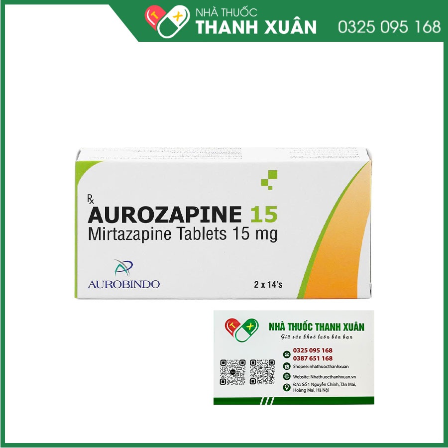 Aurozapine 15 điều trị bệnh trầm cảm